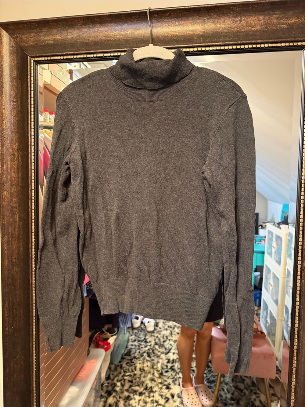 H&M Charcoal Gray Turtleneck Sweater - Women
